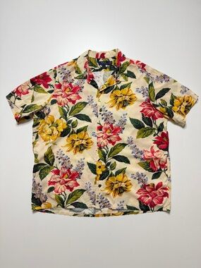 Polo Ralph Lauren Floral Oxford Short Sleeve Buttonup Shirt Mens XXL